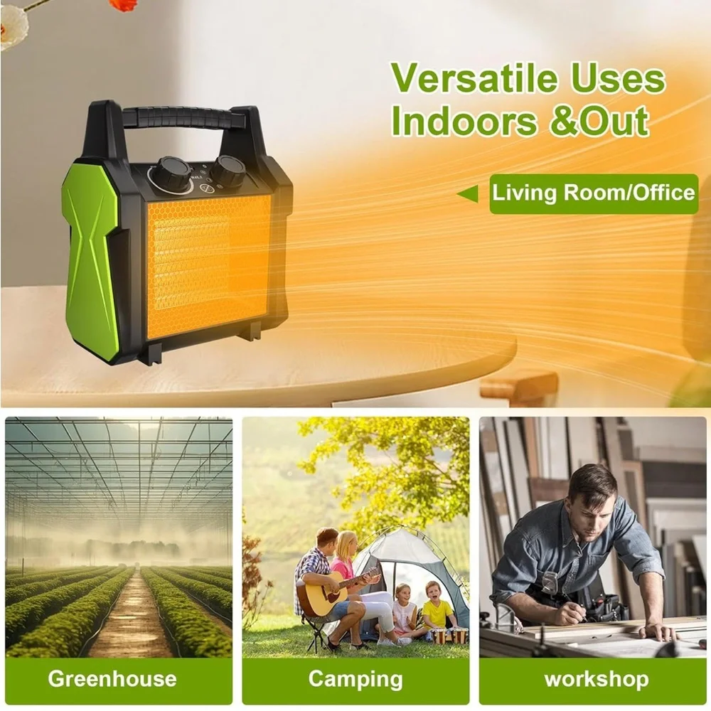 NWT Gardtech Heater Electric Space Heater With Overheat Protection 1500W - Picture 5 of 7